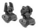 FAB Defense Flip Up Front and Rear Sight Set Fits Picatinny Rails Black FX-FRBSKIT