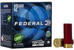 Federal Top Gun Paper Wad 12 Gauge 2.75" #7.5 1 oz 1250 FPS Steel Shot 25 Round Box TG12WS1 7.5