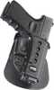 Fobus E2 Paddle Holster Fits Glock 17/19/19X/22/23/31/32/34/35/45 Right Hand Kydex Black GL2E2