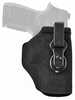 Galco Tuck-N-Go 2.0 Strongside/Crossdraw Inside Waistband Holster Ambidextrous Fits Glock 43 w/TLR6 Black Leather TUC850