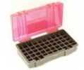 Plano Ammunition Box Holds 50 Rounds of . 45 ACP /.40 S&W/10mm Handgun Charcoal/Rose 6 Pack 1227-50