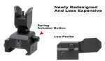 AR-15 GG&G, Inc. Front Sight Picatinny Black Spring Actuated A2 Flip-Up GGG-1393