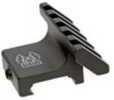 GG&G, Inc. Mount Black 45 Degree Offset Accessory Rail, Ambi-Design, 5 Cross-Slot Mounting locations, Anti-Snag Design P