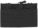 Grey Ghost Gear Compact Triple Mag Panel 5.56 Pouch Fits AR-15 Magazines Laminate Nylon Includes Bungee Retention