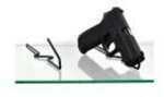 Gun Storage Solutions Handgun Back Kikstands Vinyl Coated Fits Guns As Small As .22 Caliber 1 Per Stand Free Standing BK