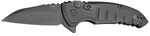 Hogue X1-Microflip Folding Knife CPM-154 Plain Edge Wharncliffe Blade 2.75" Black Cerakote Anodized Aluminum