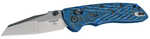 Hogue Deka Folding Knife CPM-20CV Plain Edge Wharncliffe Blade 3.25" Stone Tumbled Finish Blue Lava G-Mascus Frame