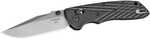 Hogue Deka Folding Knife CPM-20CV Plain Edge Clip Point Blade 3.25" Stone Tumbled Finish Black G10 Frame 24279