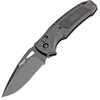 Hogue K320 Folding Knife Black Drop Point Blade 3.5" Nitron 36370