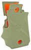 Hogue Rubber Grip with Cobblestone Texture and Finger Grooves OD Green Fits Springfield 911 