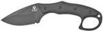 KABAR TDI Pocket Strike Fixed Blade Matte Black Color Plain Edge Drop Point 3.188" Length AUS 8 Steel Nylon/