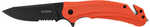 Kershaw Barricade Folding Knife Assisted Opening 3.5" Drop Point Blade Partially Serrated 8Cr13MoV Blade Steel 8.5" Over