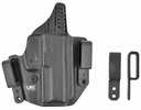 L.A.G. Tactical Inc. Defender Series OWB/IWB Holster Fits Springfield Hellcat Kydex Right Hand Black Finish  