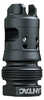 LanTac USA LLC Dragon Muzzle Brake 9MM 1/2X28 Thread Pitch Dead Air Xeno HUB Compatible QPQ Finish Black DGN9MMD-DAX