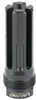 LanTac USA LLC Lamprey Plan B Hub Mount Flash Hider 556NATO Threaded 1/2X28 QPQ Finish Black Full Size LAM-556FH-PBL