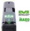 Meprolight FT Bullseye Fiber Optic and Tritium Micro Pistol Sight Fits Ruger Mark III IV Green ML63145G