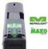 Meprolight FT Bullseye Fiber Optic and Tritium Micro Pistol Sight Fits Ruger Mark III IV Green ML63145G