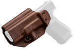 Mission First Tactical Hybrid Holster Inside Waistband Ambidextrous Fits Glock 19/23/45 Kydex With Leather Shell