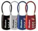 Master Lock Flexible Shackle Assorted Blue/Red/Silver/Black Single Combination 4688D For 1
