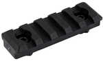 Midwest Industries Polymer M-lok Rail Fits Handguards 5 Slot Construction Matte Finish Black Hardware Incl