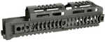 Midwest Industries Alpha Quad Rail Picatinny Handguard Fits AK Style Firearms 10" Anodized Finish Black  