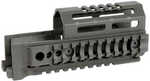 Midwest Industries Alpha Quad Rail Picatinny Handguard Fits AK Style Firearms 6" Anodized Finish Black  