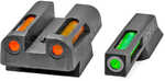 Hi-Viz LightWave H3 Fits CZ75/85/P-01 Tritium/Fiber Optic Night Sights Green Front with White Ring and Orange Rear CZN42