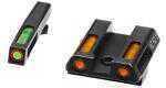Hi-Viz LiteWave H3 Tritium/Litepipe Night Sights Fits Glock 42/43 Green Front w/Orange Ring Orange Rear GLN621