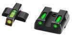 Hi-Viz LiteWave H3 Tritium Night Sights Fits HK VP9 VP9SK VP40 HK45 HK45C P30 P30L Green Front w/Orange Ring