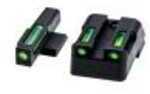 Hi-Viz LiteWave H3 Tritium/Litepipe Night Sights Fits 1911s Green Front and Rear KBN321