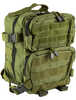 NcSTAR Every Day Pack Backpack 12.5"x11.5"x3" Main Compartment Green Two Small Compartments with Four Cinch Straps Molle