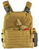 NcSTAR Quick Release Laser Cut Plate Carrier Tan Size 2XL Quick Release Metal Buckles at Shoulders and Sides Side Plate 