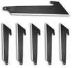 Outdoor Edge Utility Blade Pack 3" Plain Edge 420j2 Stainless Steel Construction Black Oxide Finish Black Pack Of 6 Rru3