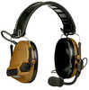 3M/Peltor ComTac V Electronic Earmuff Headband Foldable Single Lead Standard Dynamic Mic NATO Wiring Coyote Brown Color 