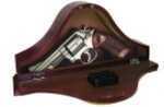 PS Products Concealment Mantle Clock Fits Medium to Large Handguns Mahogany Wood MGC