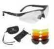 Radians T-85 Glasses Black Frame Clear Copper Amber Orange Green Mirror Case/Cloth Bag/Neckcord T85RC