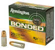 9mm Luger 20 Rounds Ammunition Remington 124 Grain Jacketed Hollow Point