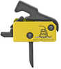 Rise Armament Flat Super Sporting Trigger with Anti-Walk Pins "Don't Tread On Me" Logo Edition RA-140F-DTOM