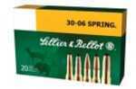 30-06 Springfield 20 Rounds Ammunition Sellier & Bellot 180 Grain Full Metal Jacket