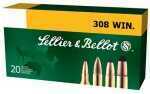 308 Winchester 20 Rounds Ammunition Sellier & Bellot 147 Grain Full Metal Jacket