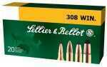 Sellier & Bellot 308 Winchester 147 Grain FMJ - 20 Rounds for Range Training