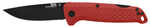 SOG Knives & Tools Adventurer Folding Knife 3.5" Drop Point Blade 7.5" Overall Length 5Cr15MoV Steel Blade Straight Edge