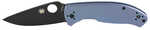 Spyderco Tenacious Folding Knife 3.35" Drop Point Blade 8Cr13MoV Blade Steel 7.74" Overall Length R.I.L. Lock Black Oxi