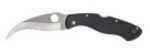 Spyderco Civilian Folding Knife VG10/Satin SpyderEdge Reverse S Circle Thumb Hole/Pocket Clip 4.125" Black G1 C12GS