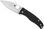 Spyderco Bodacious Folding Knife Plain Edge Black G-10 Handle Satin Finish Silver 3.66" Blade Length CPM-S30V Steel C263