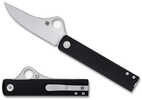 Spyderco Essenza Folding Knife 3.19" Straight Back Blade 7.23" Overall Length N690Co Blade Steel Plain Edge Satin Finish