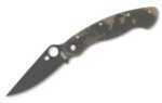 Spyderco MILITARY Folding Knife CPM-S30V Plain Clip Point Circle Thumb Hole/Pocket 4" CAMO G-10 Box C36C C36CPCMO