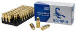 STV Technology Scorpio Ammo 9MM 115 Grain Full Metal Jacket 50 Round Box S9MM115F