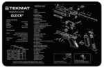Tekmat Cleaning Mat Pistol Size 11"x17" For Fn 509 Black Tek-r17-fn509