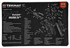 TekMat Ruger Mark IV Pistol Mat 11"x17" Black Includes Small Microfiber TekTowel Packed In Tube R17-RUGERMK4